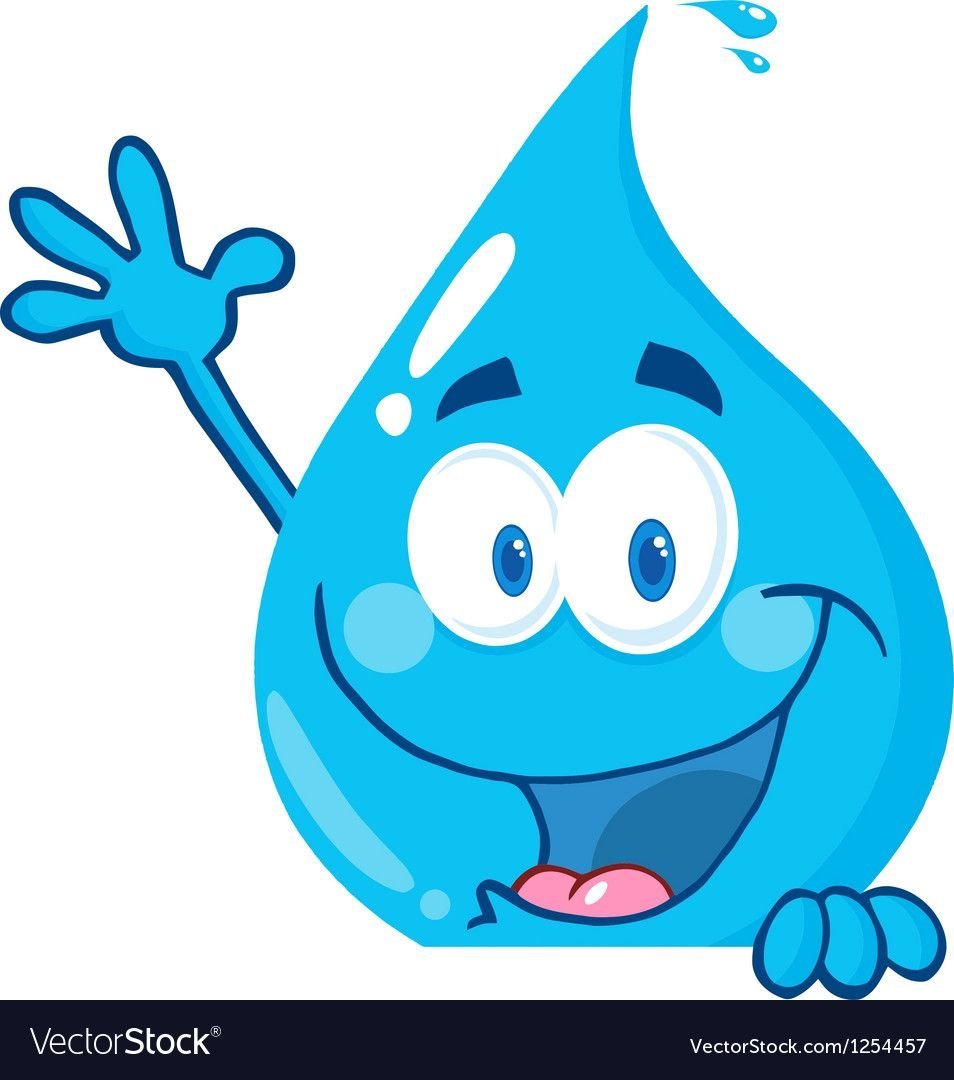 Водяная капелька с глазками