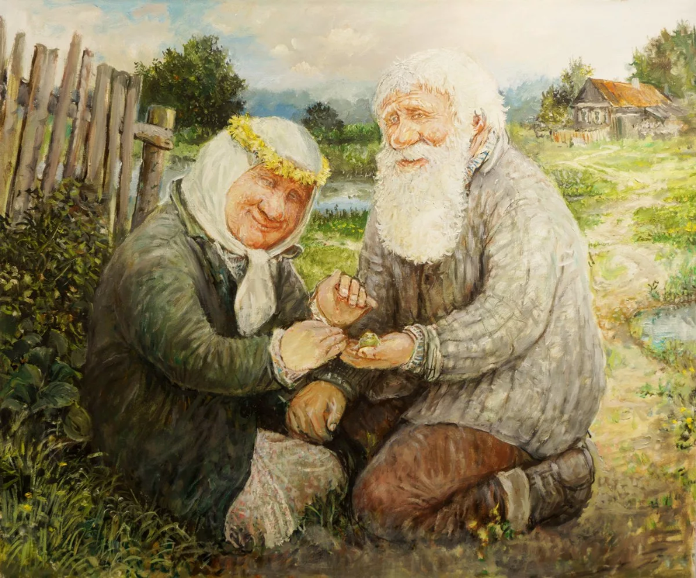 Художник Леонид Баранов. Цикл " русская деревня".