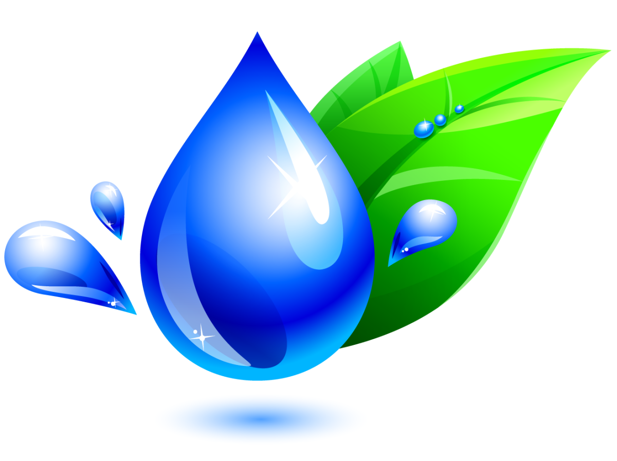 Капля воды мультяшная