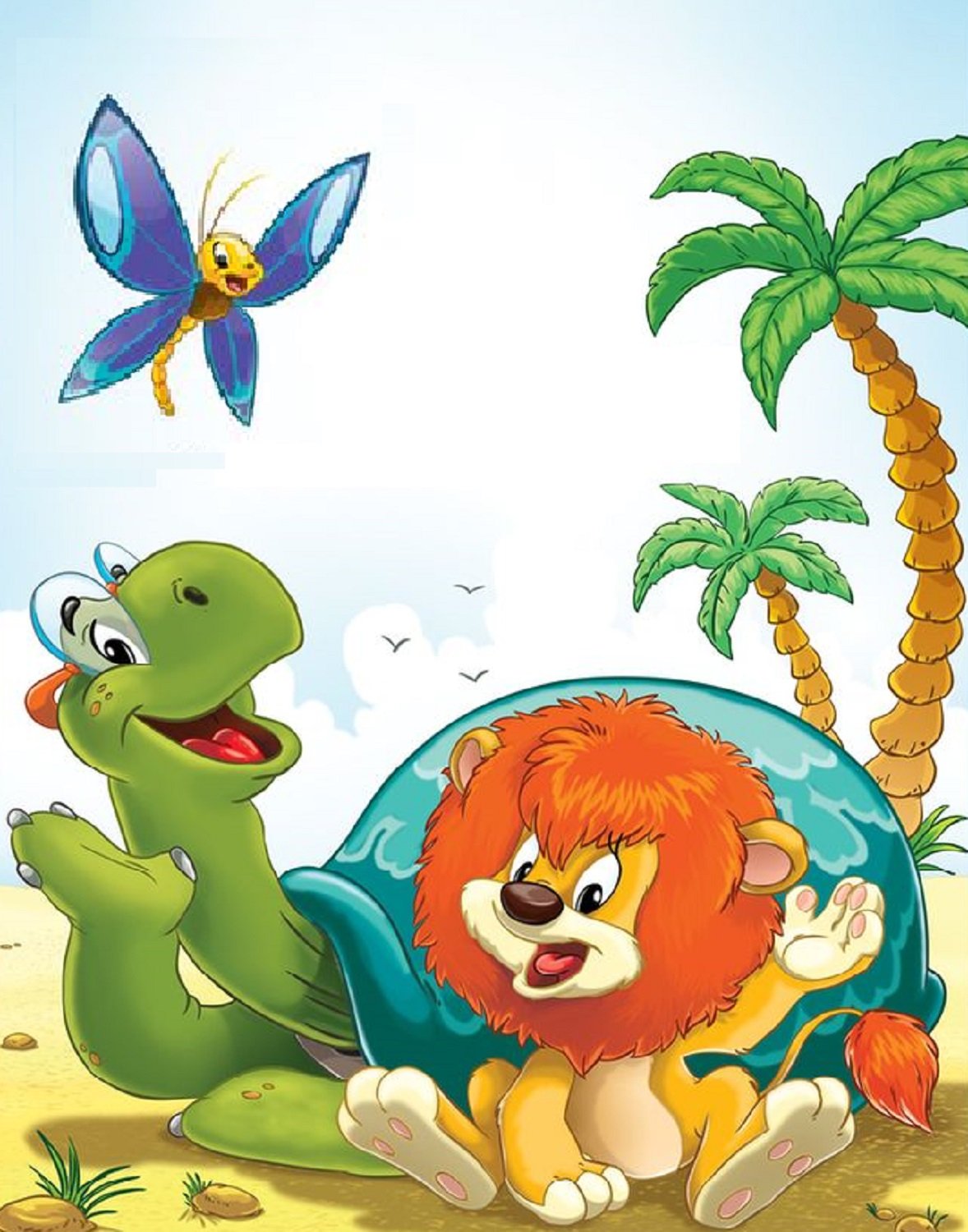 Львенок и черепаха картинки