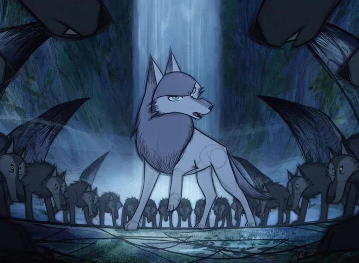 Красивый волк