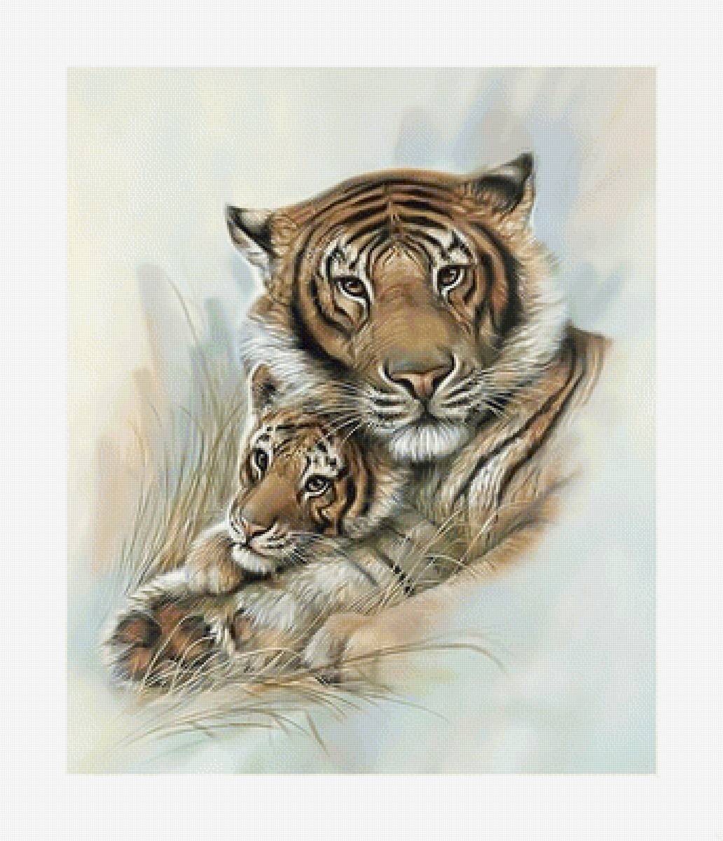 Художник Ruane Manning тигр