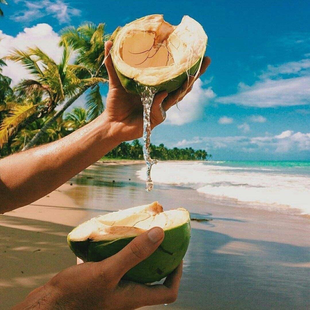 Фрукты на пляже