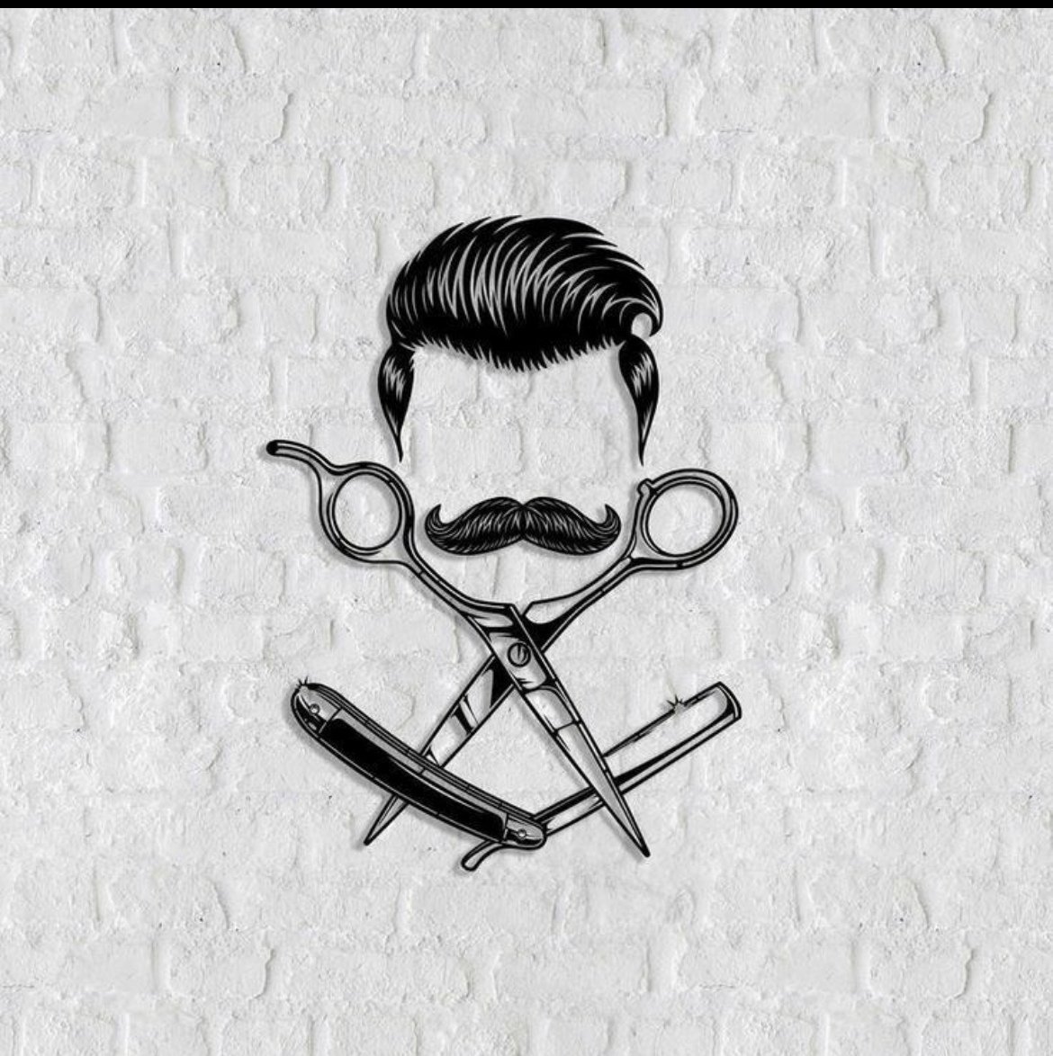 Черный фон барбершоп