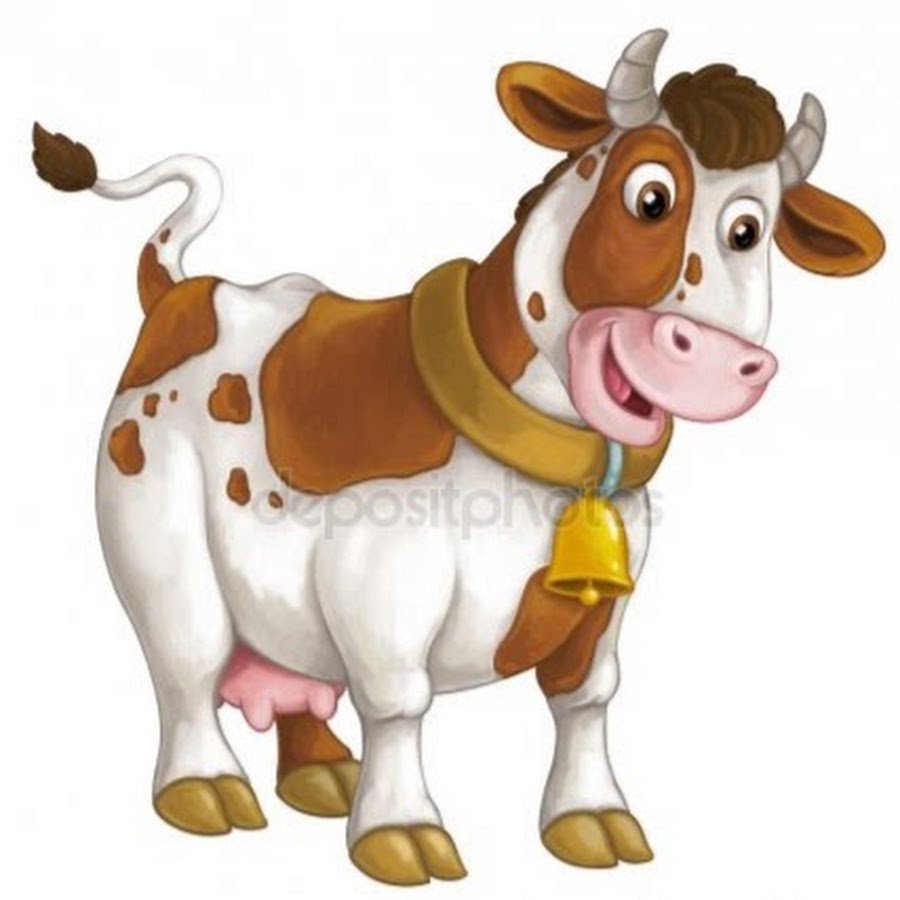 Теленок мультяшный