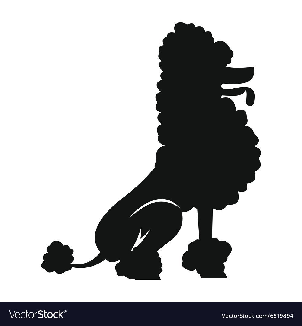 Пудель контур