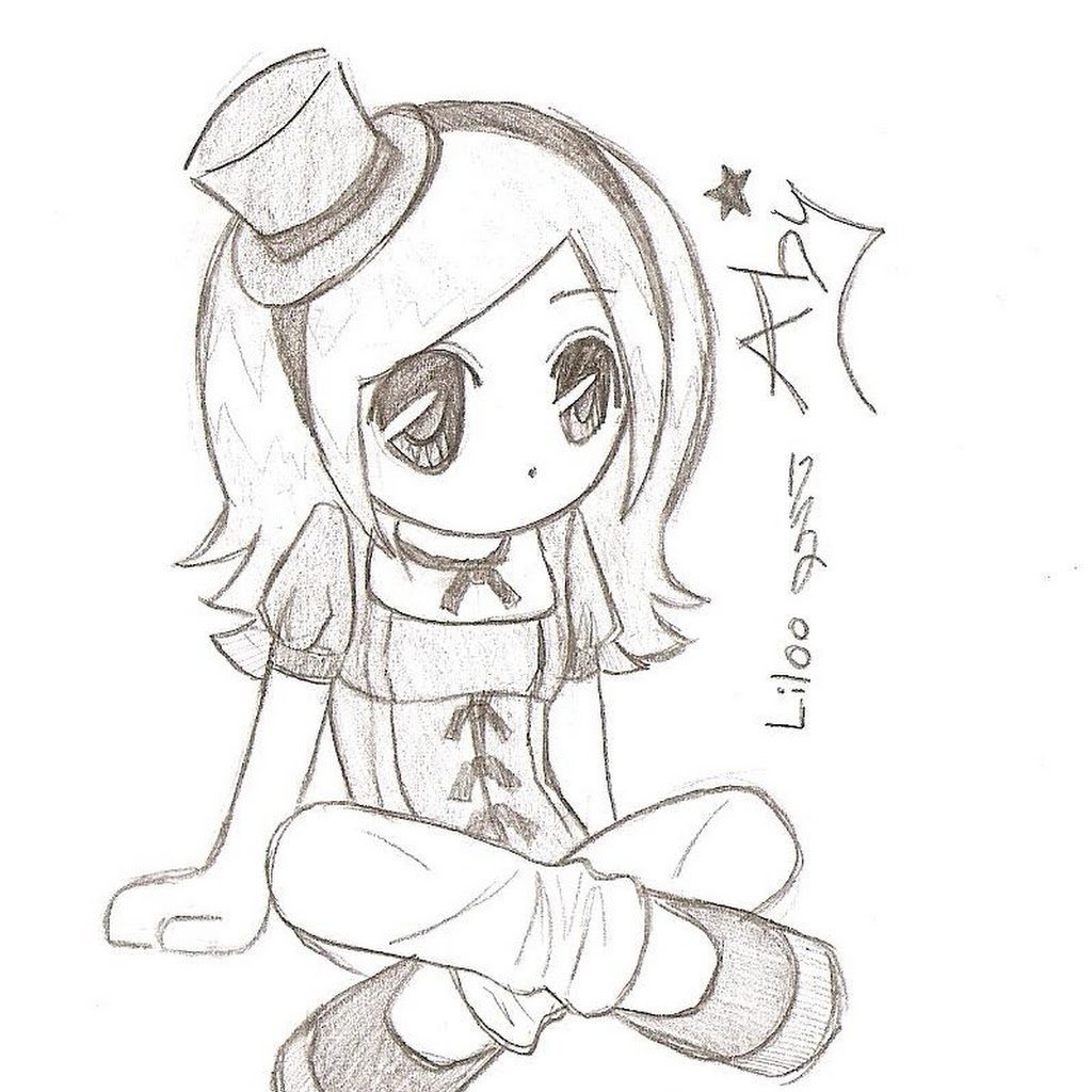 Рисунки для скетчбука аниме