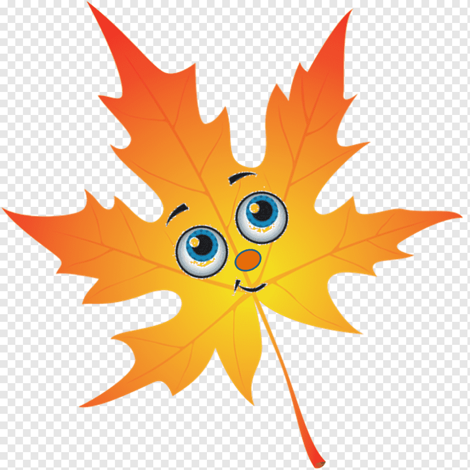 Разноцветные листочки осенние