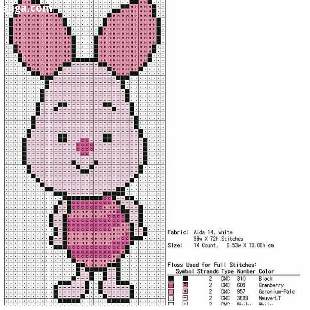 Вышивка крестом заяц схемы