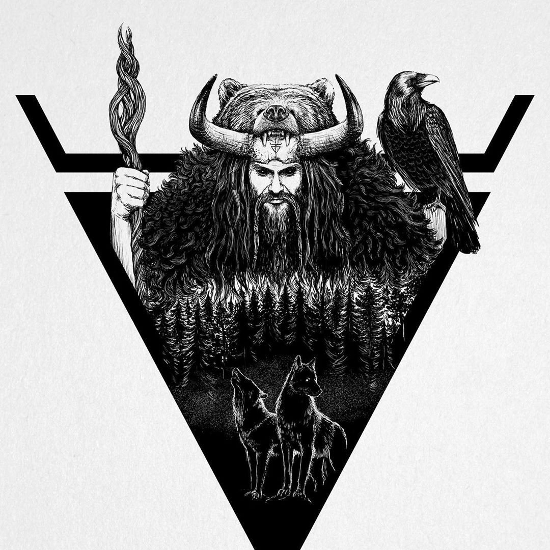 Чернобог тату