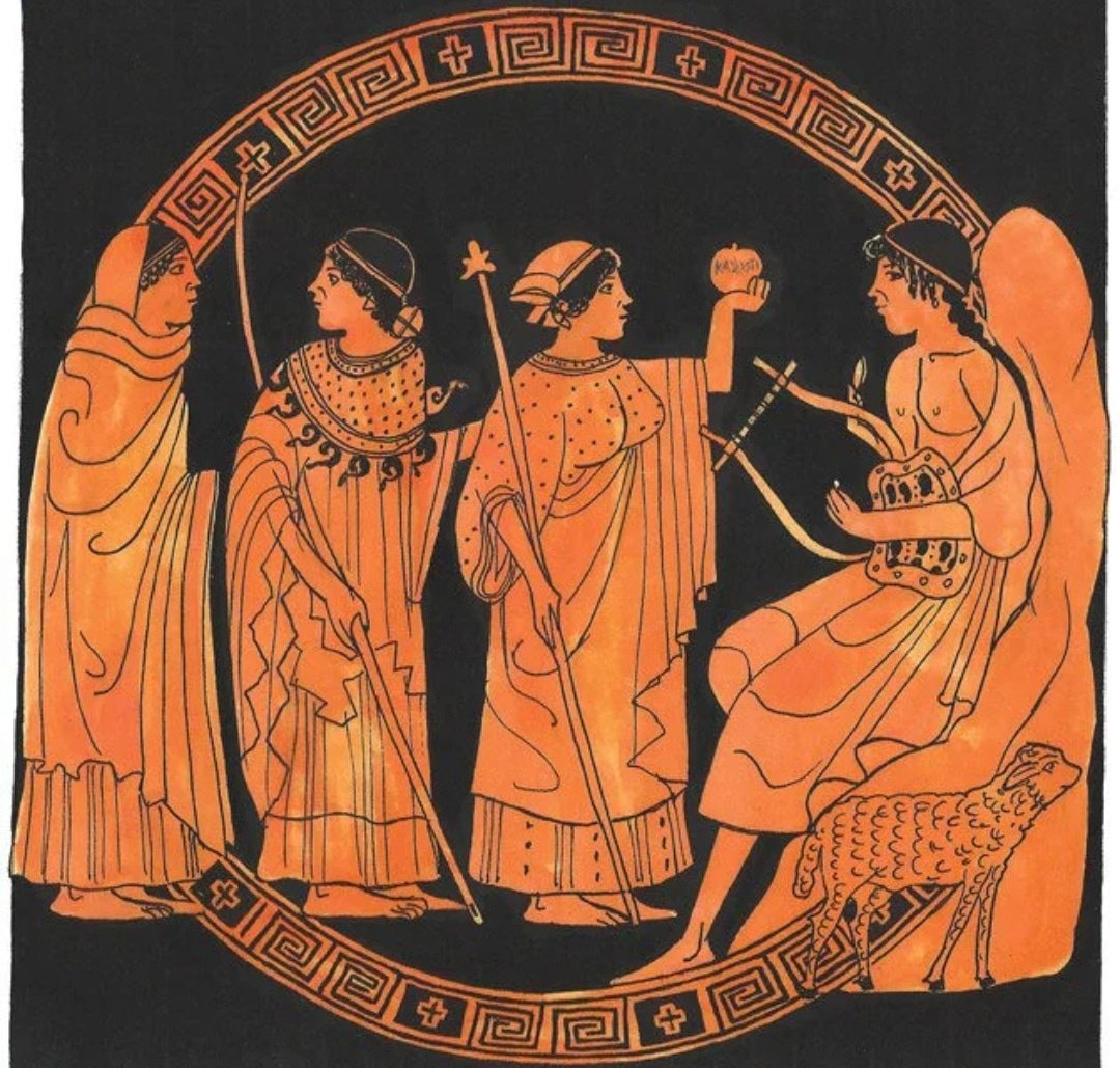 Гера Афина и Афродита и яблоко раздора