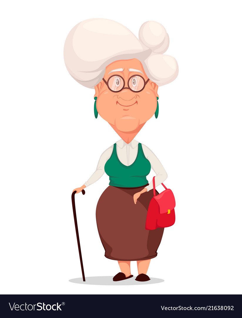 Старушка мультяшный