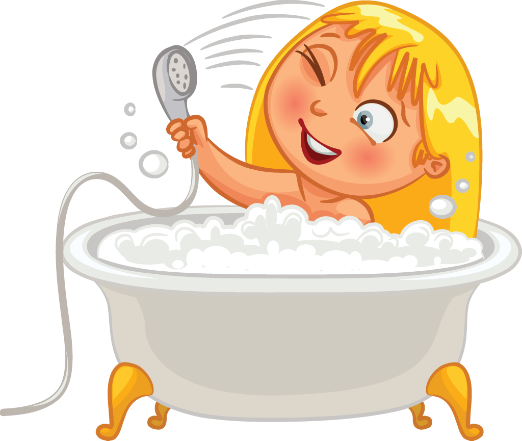 Мультяшка в ванной