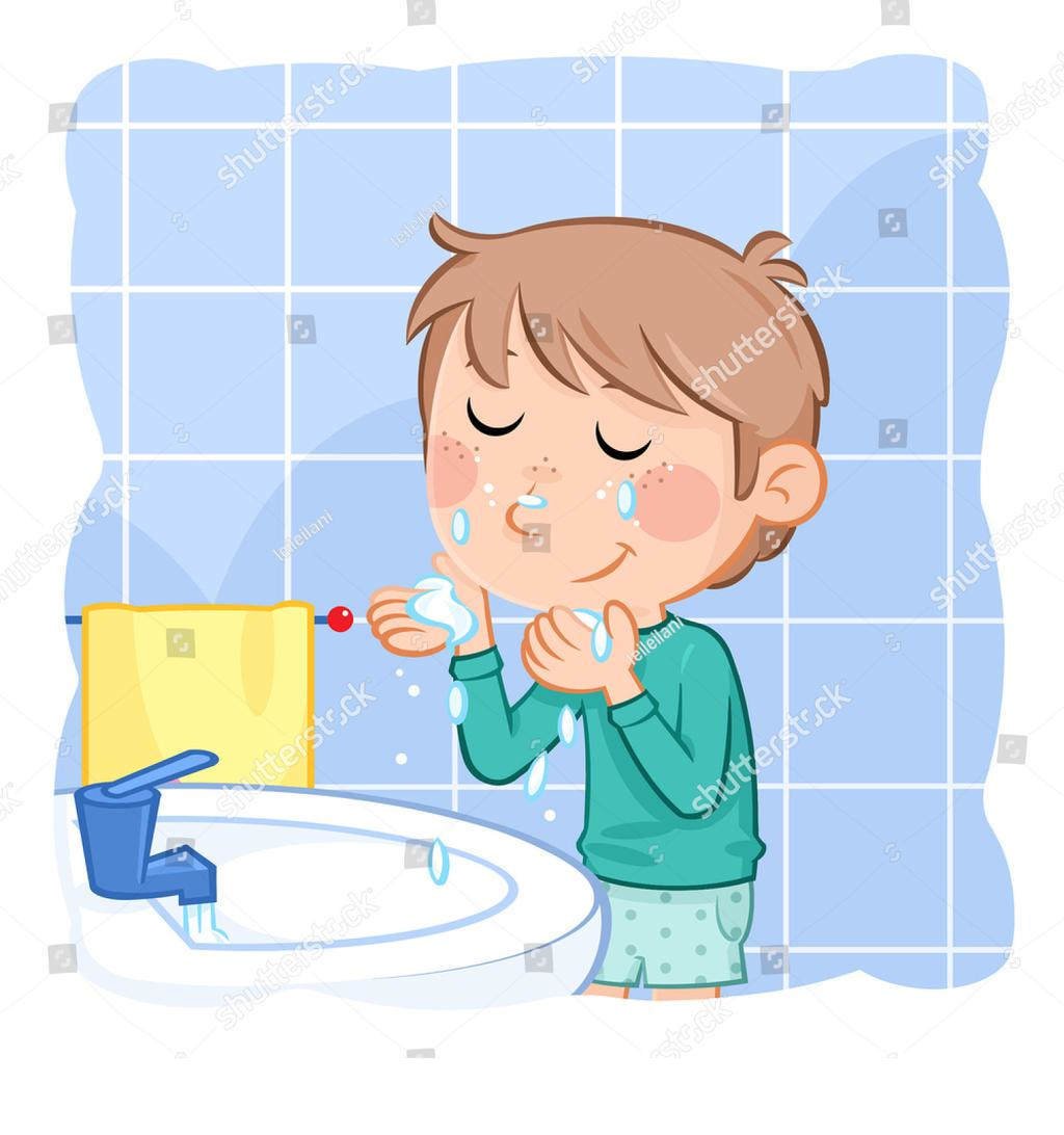 Умывание мальчик
