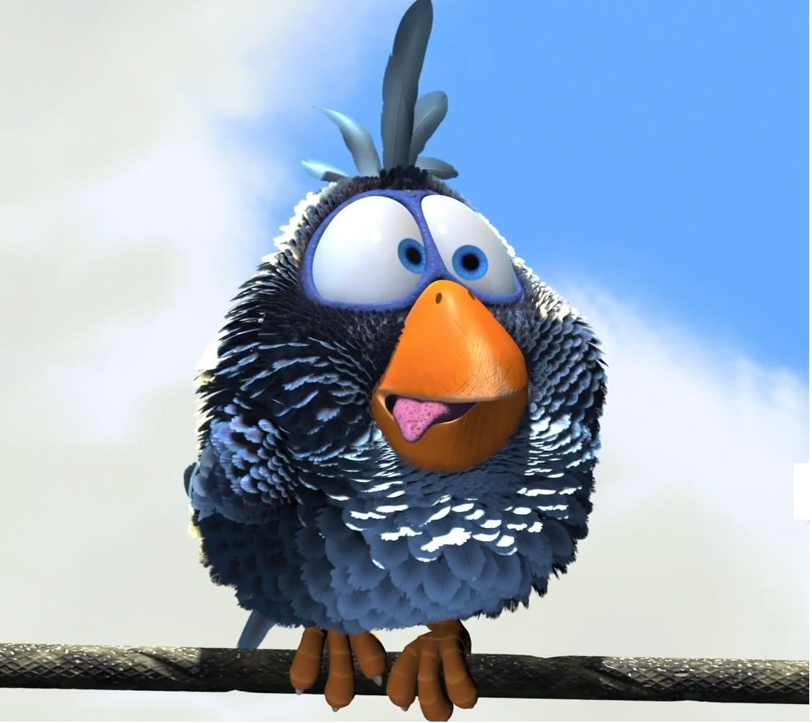 Испуганная ворона