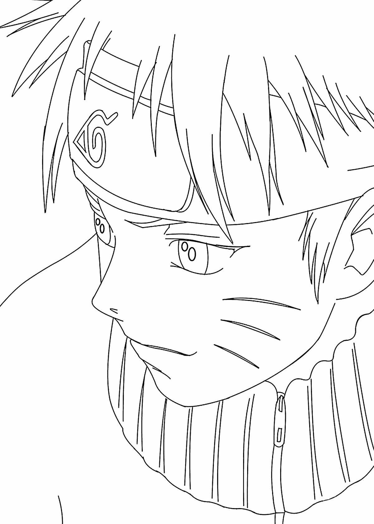 Раскраски аниме Наруто