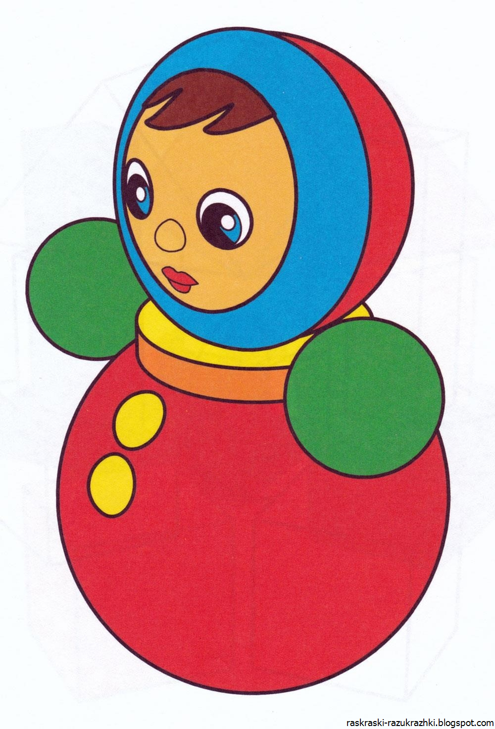 Аппликация неваляшка в средней группе