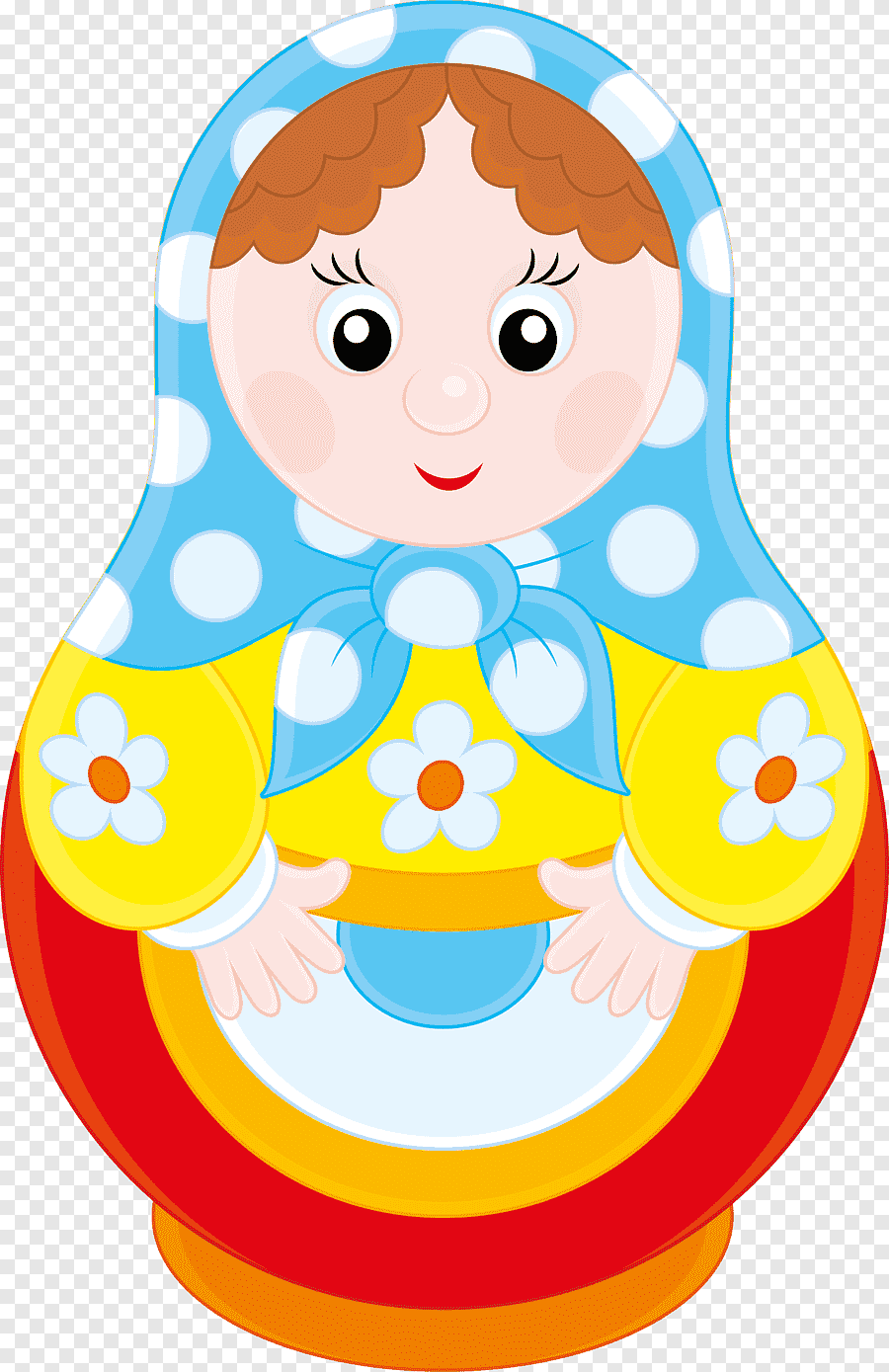 Пластилиновые заплатки Матрешка