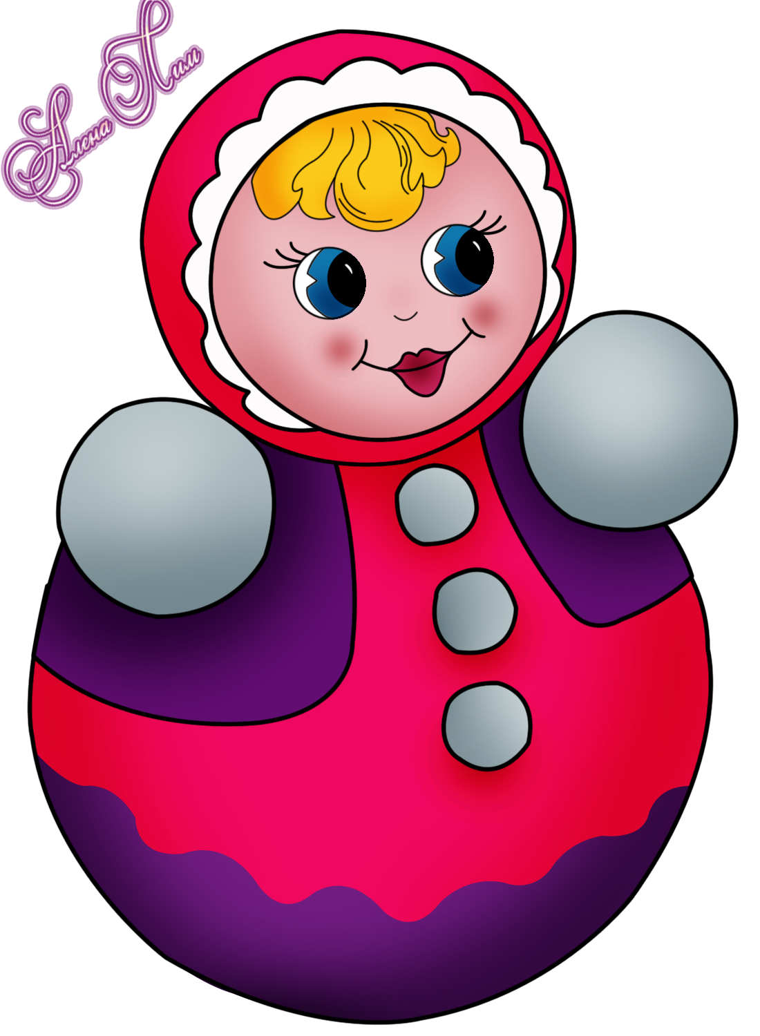 Неваляшка рисунок