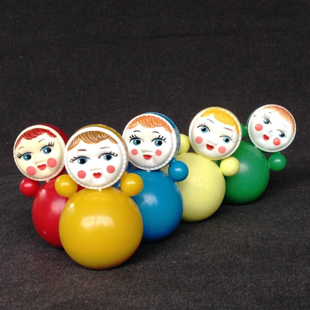 Кукла неваляшка лепка