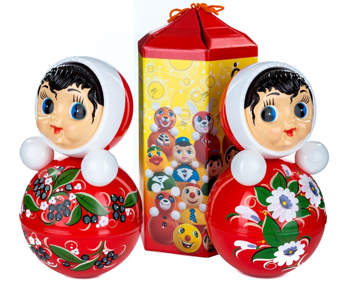 Неваляшки много разноцветных