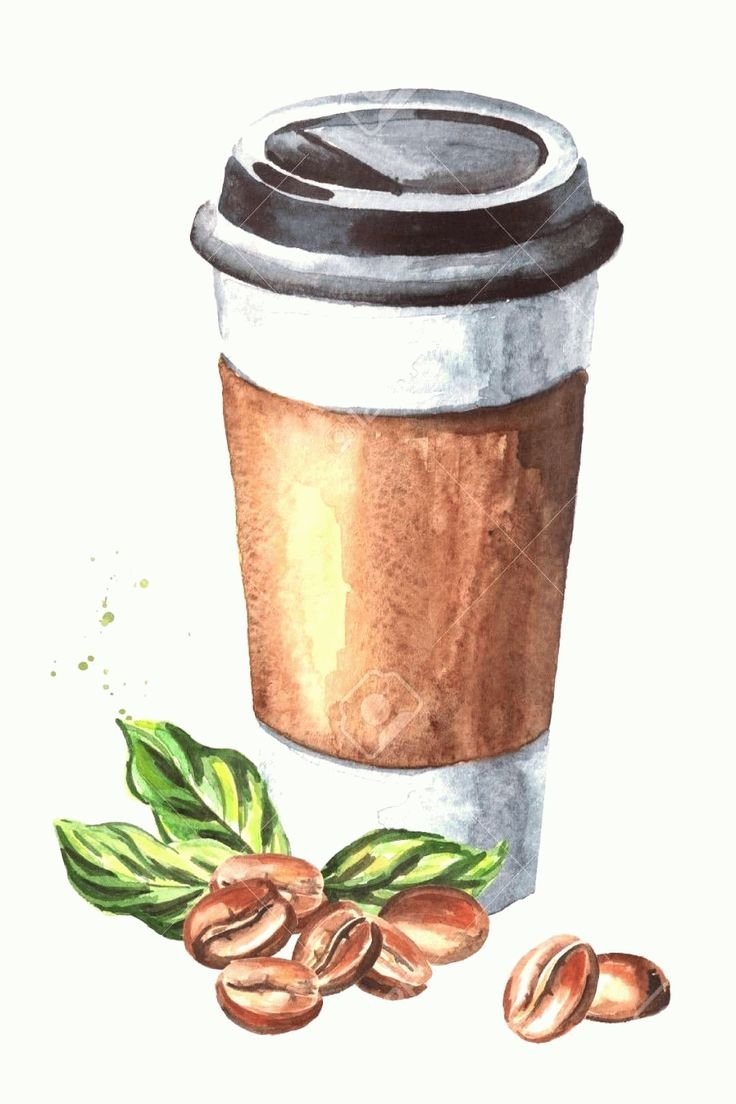 Стакан кофе скетч