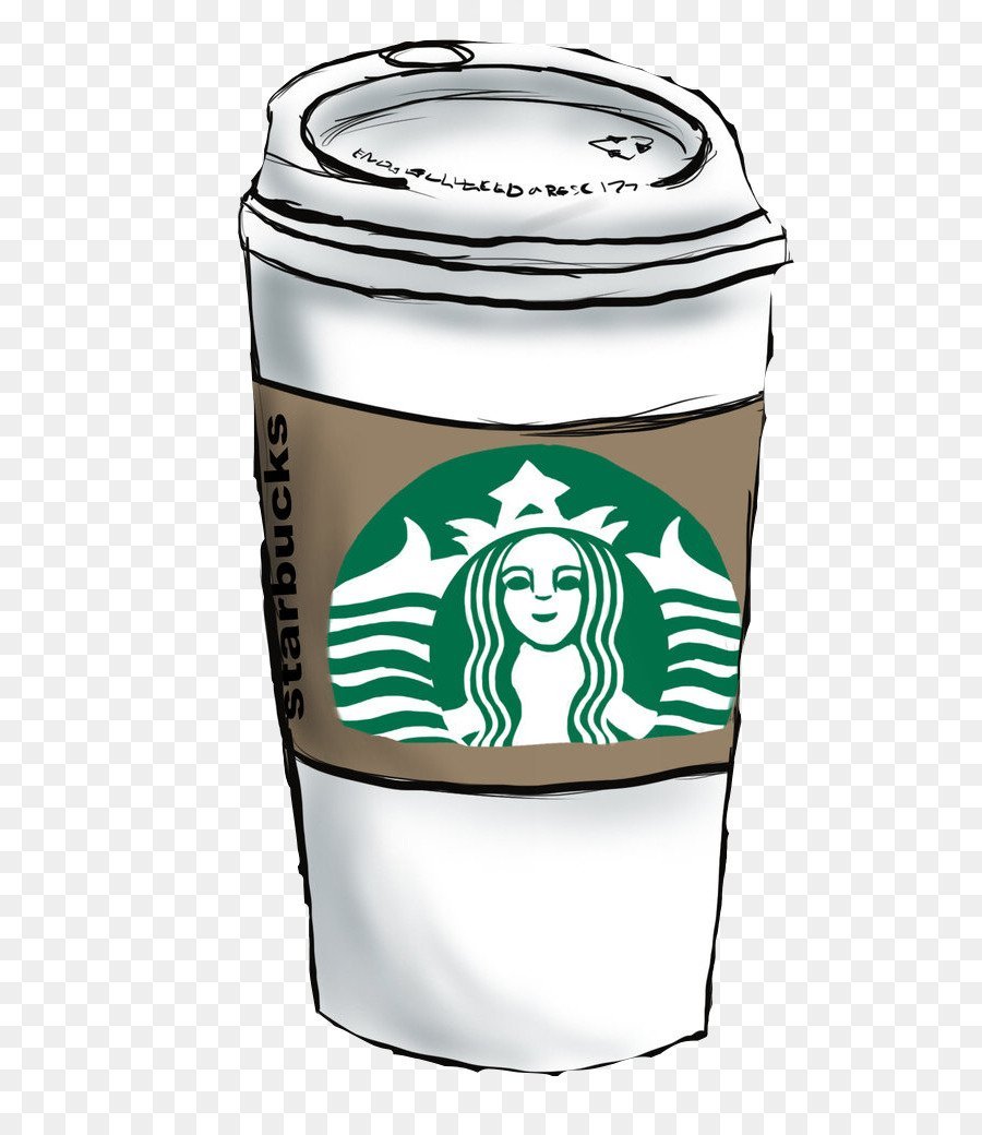 Кофе Старбакс акварелью