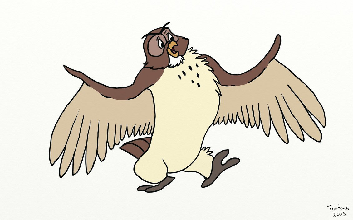 Сова из Винни пуха Дисней