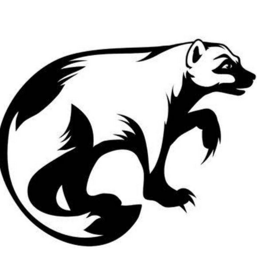 Медоед тату эскиз