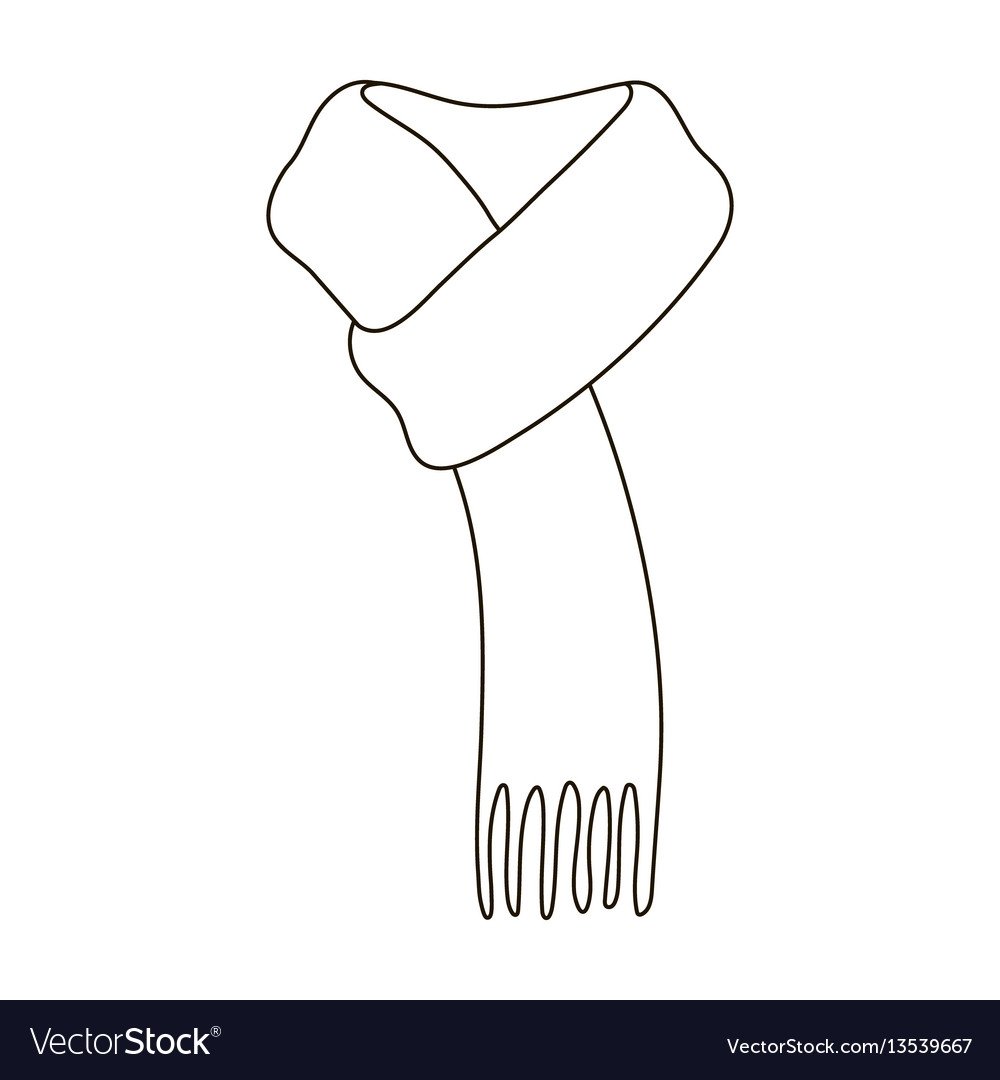 Новогодний шарф без фона