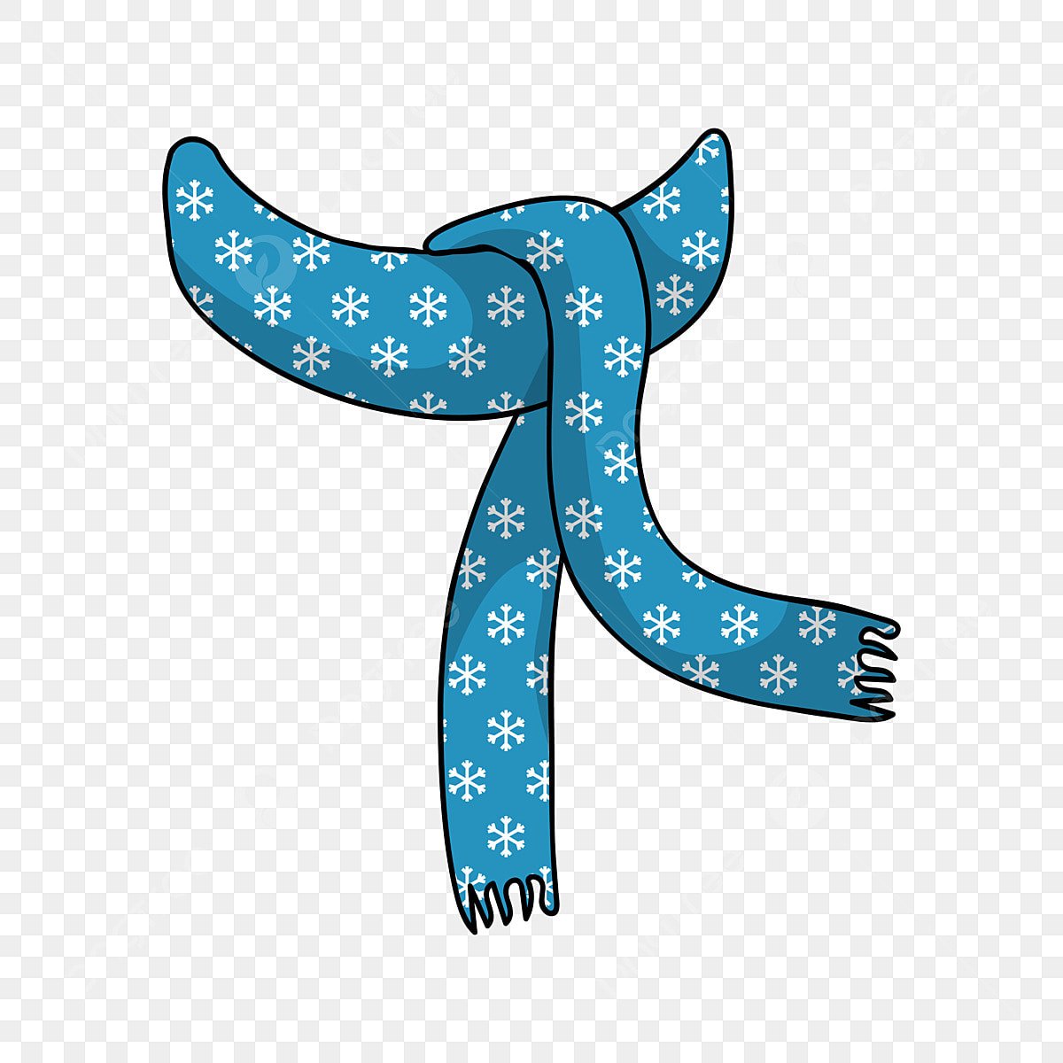 Шапка и шарфик рисование