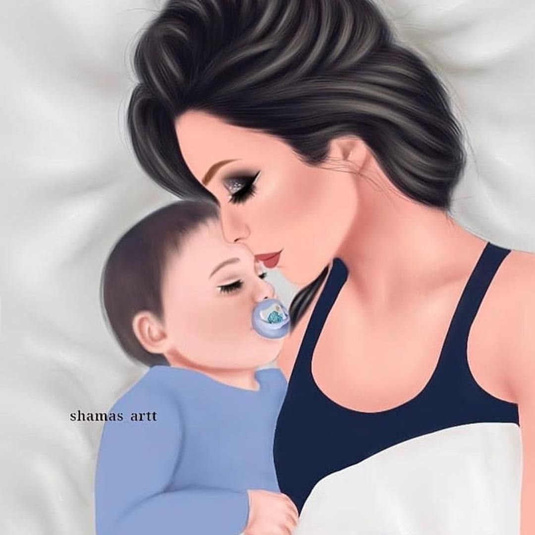 Младенец и мать арты