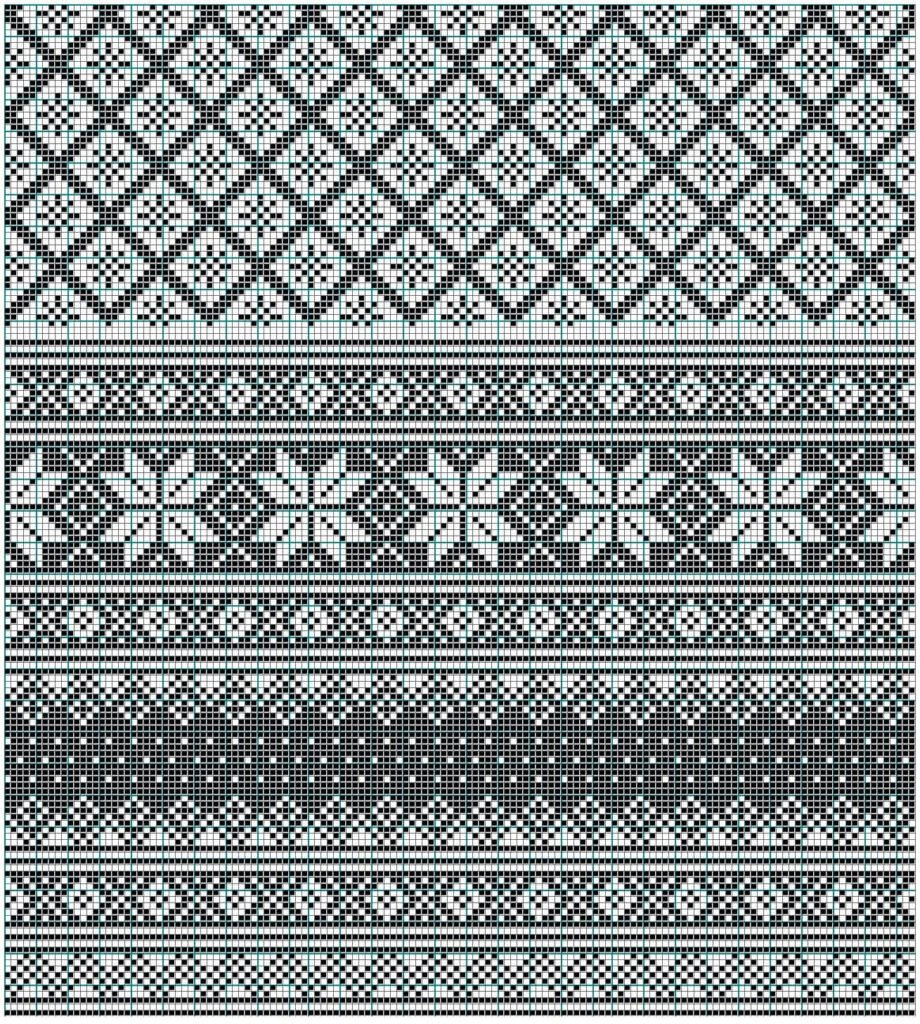 Норвежские жаккардовые узоры