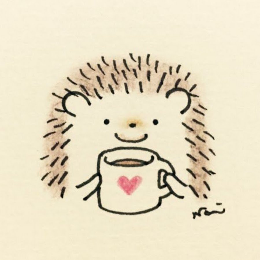 Милый Ёжик нарисованный