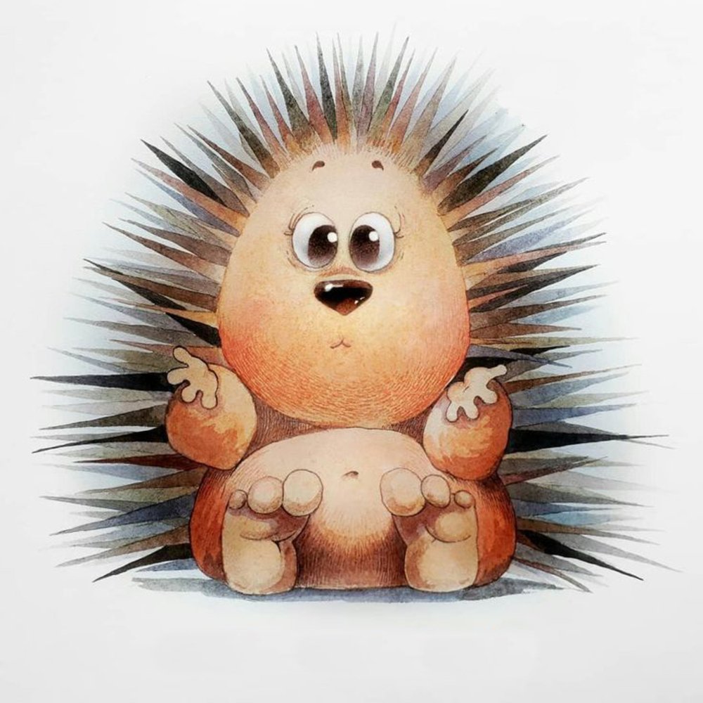 Ежик рисунок