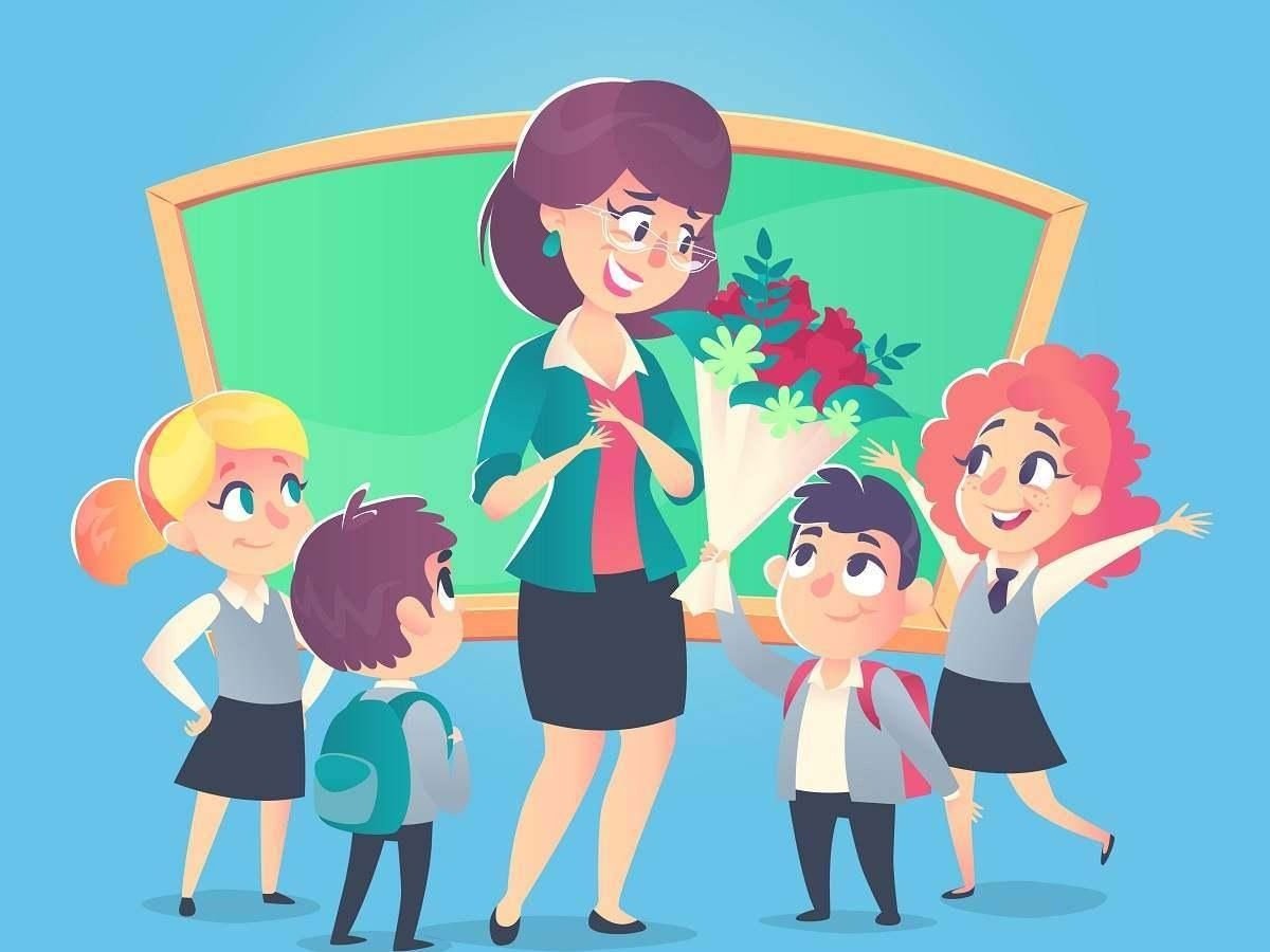 Дети на занятии в детском саду