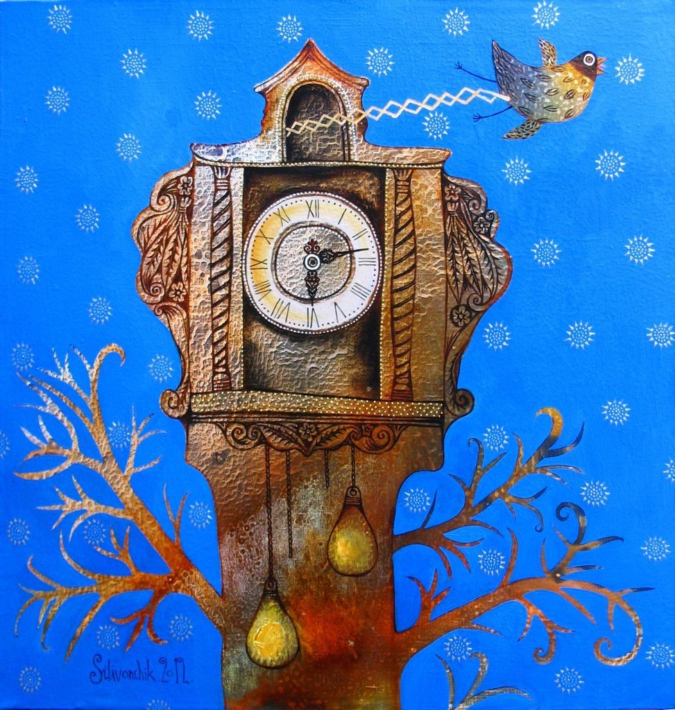 Часы с кукушкой сказочные