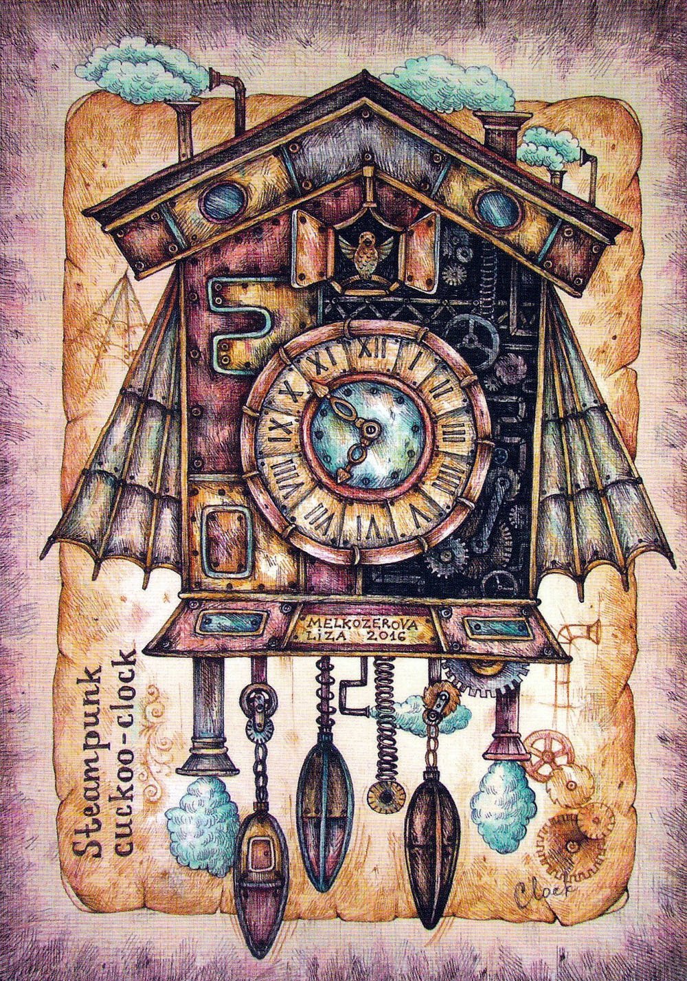 Декор старинных часов