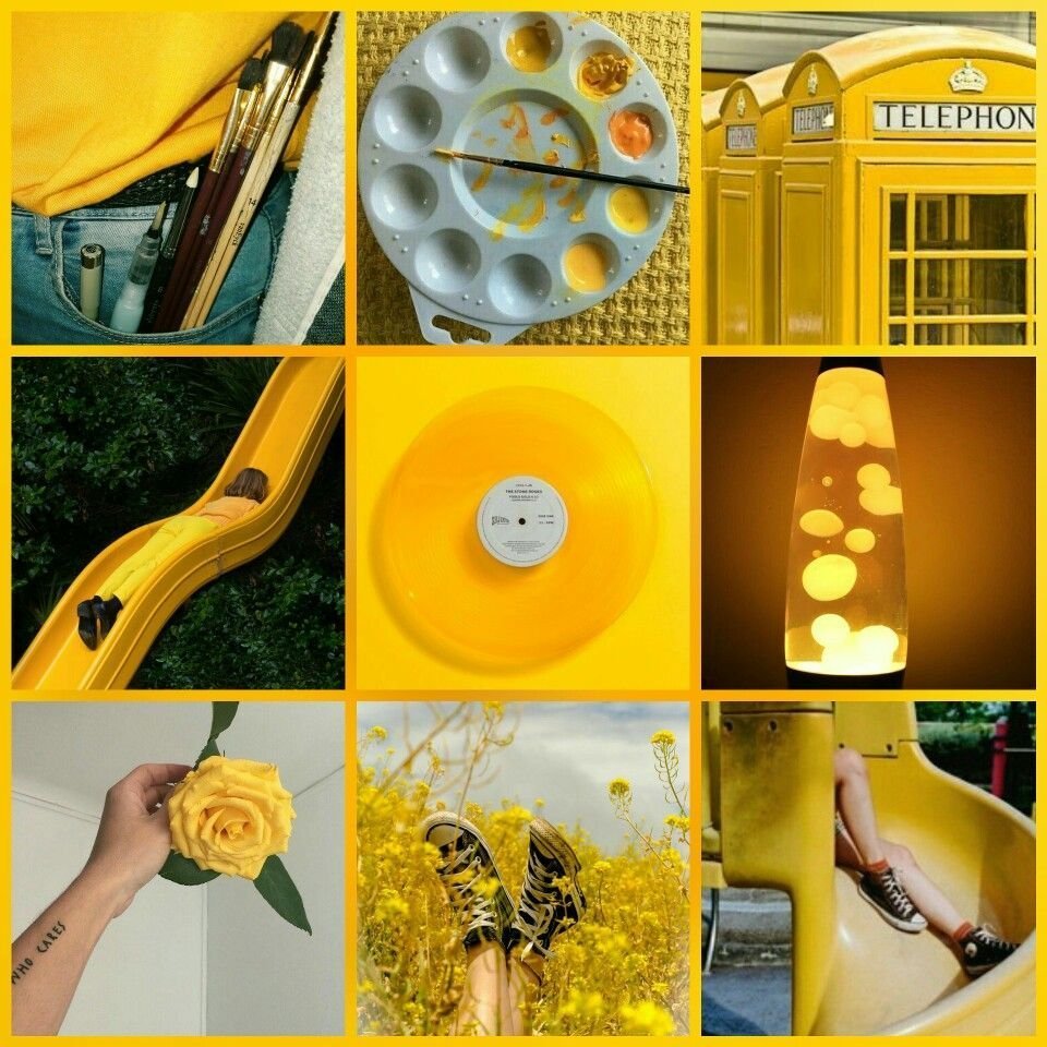 Жёлтая Эстетика коллаж