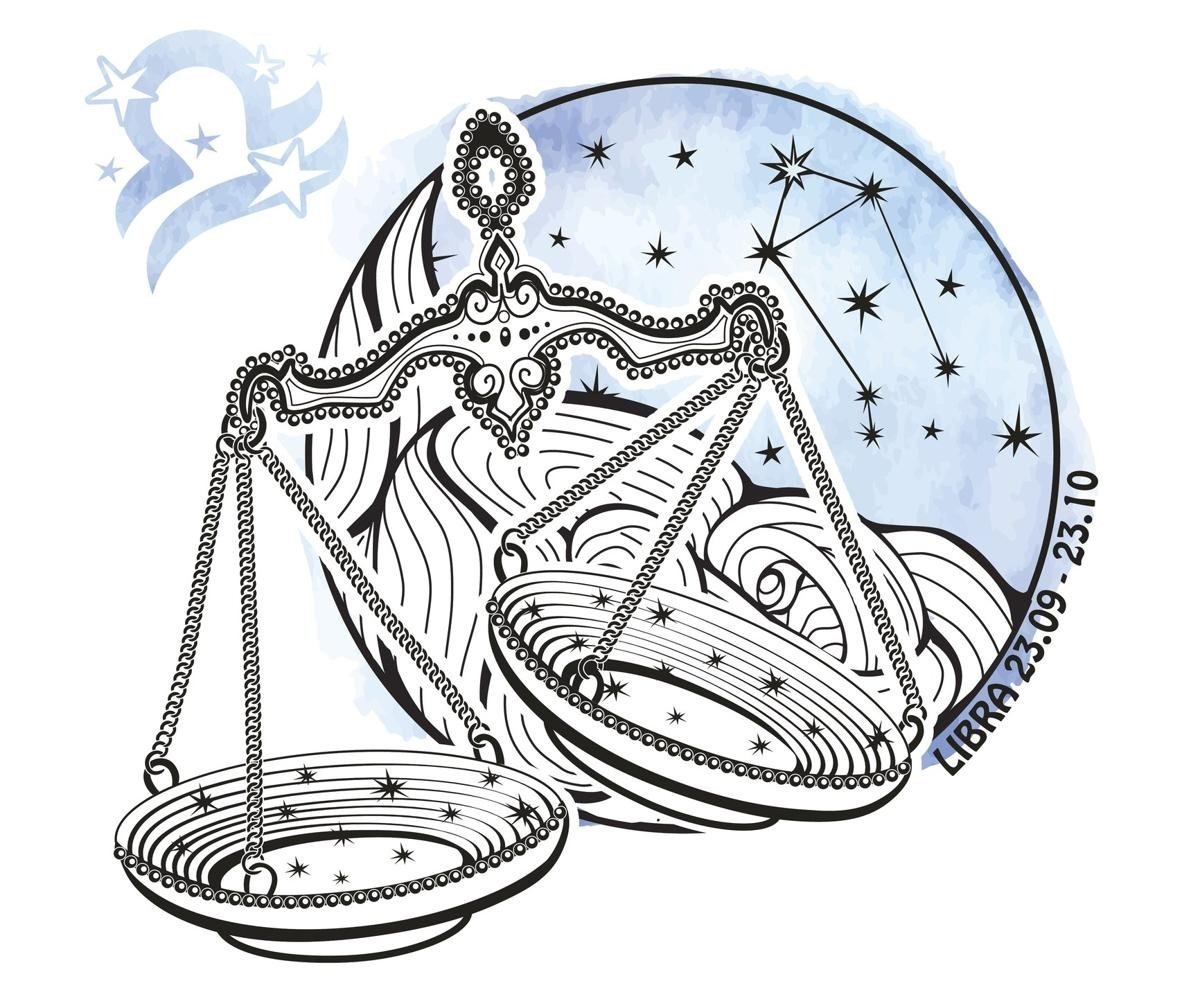 Макет знака зодиака весы