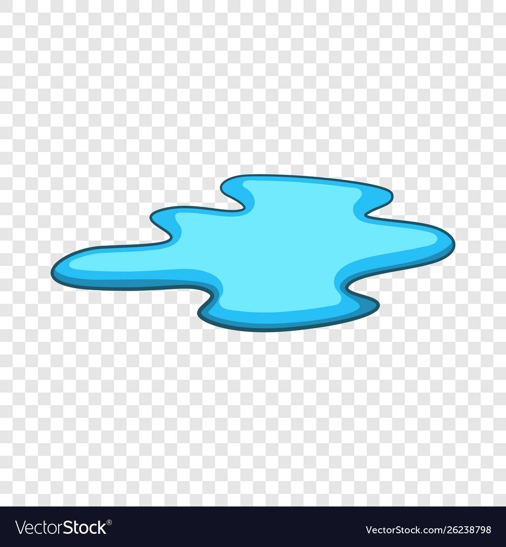 Лужа на прозрачном фоне