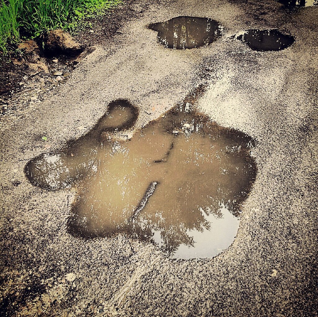 Лужа воды вектор