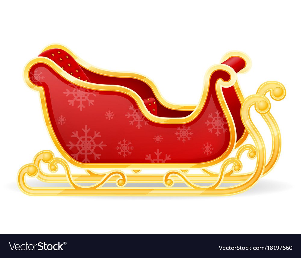 Сани Санты вид сбоку