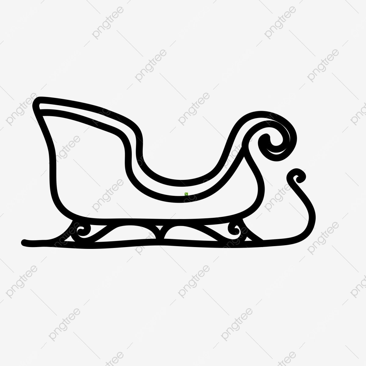 Новогодние сани с узорами