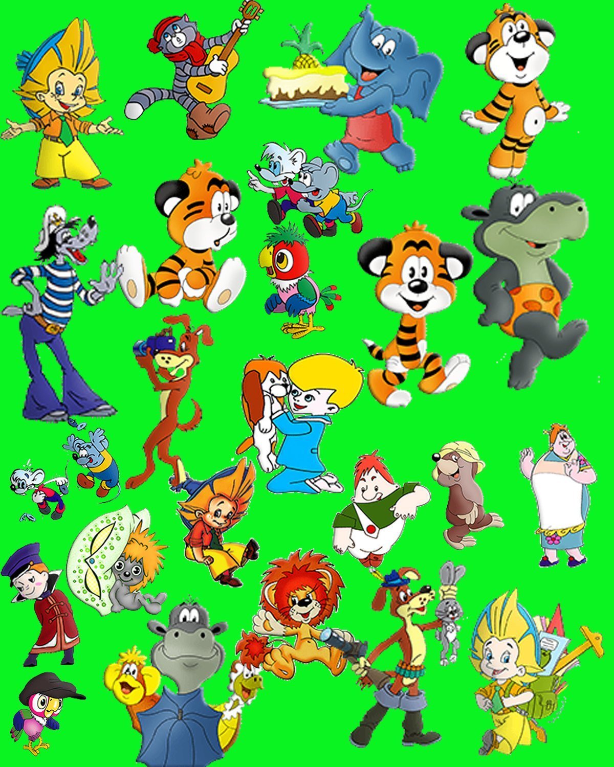 Персонажи российских мультфильмов