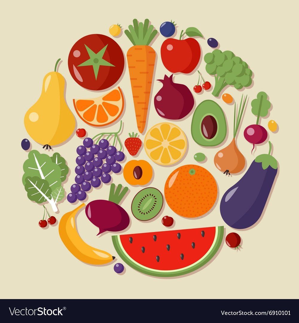 Овощи в круге