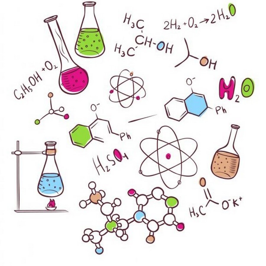 Украшения для тетрадки по химии