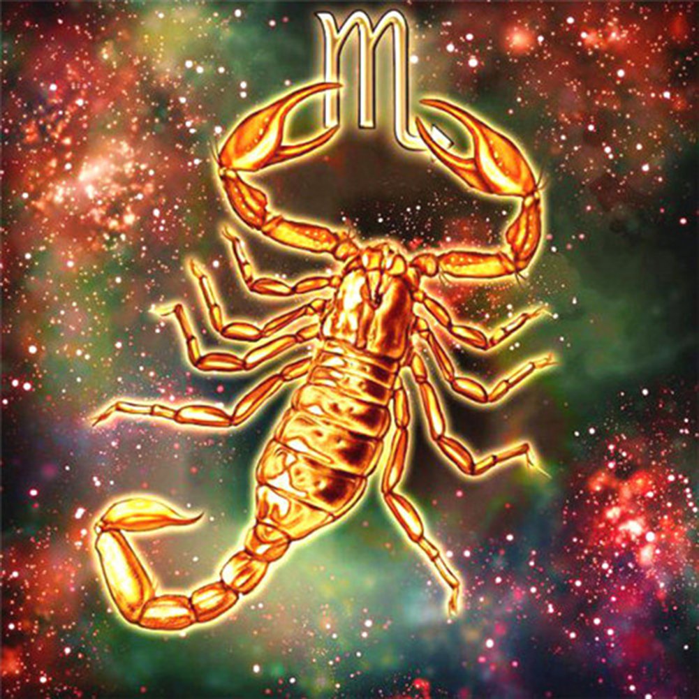 Скорпион на Красном фоне