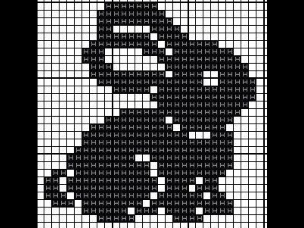 Заяц жаккард схема вязания