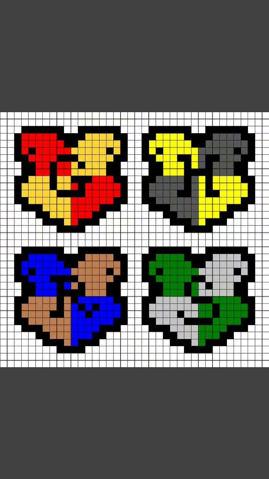 Гарри Поттер по клеточкам маленькие